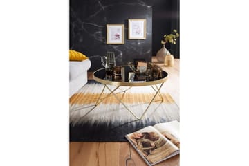 Reineck Sofabord 82 cm Rundt - Svart/Gull - Møbler - Bord - Sofabord