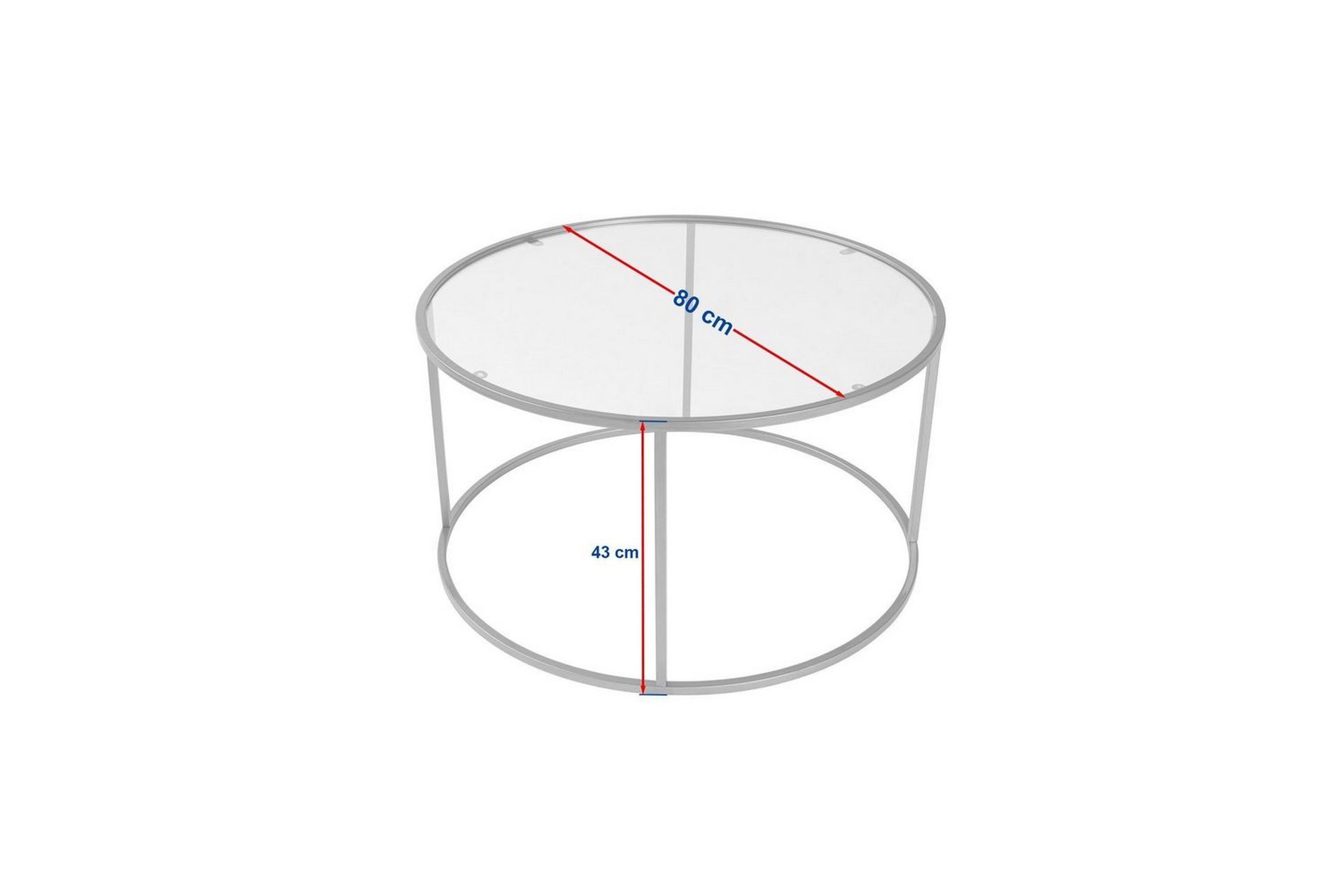 Sofabord Rikiya Gulltransparent - Gulltransparent - Møbler - Bord - Sofabord