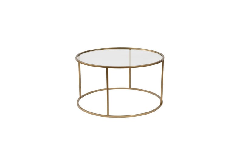 Sofabord Rikiya Gulltransparent - Gulltransparent - Møbler - Bord - Sofabord