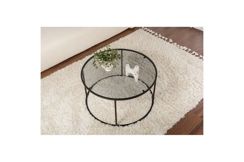 Sofabord Rikiya Svart Grå - Svart Grå - Møbler - Bord - Sofabord