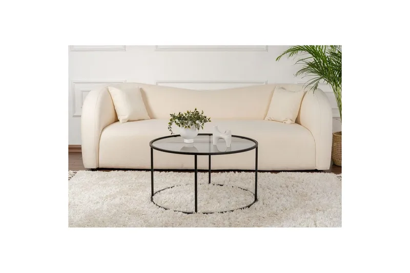 Sofabord Rikiya Svart Grå - Svart Grå - Møbler - Bord - Sofabord