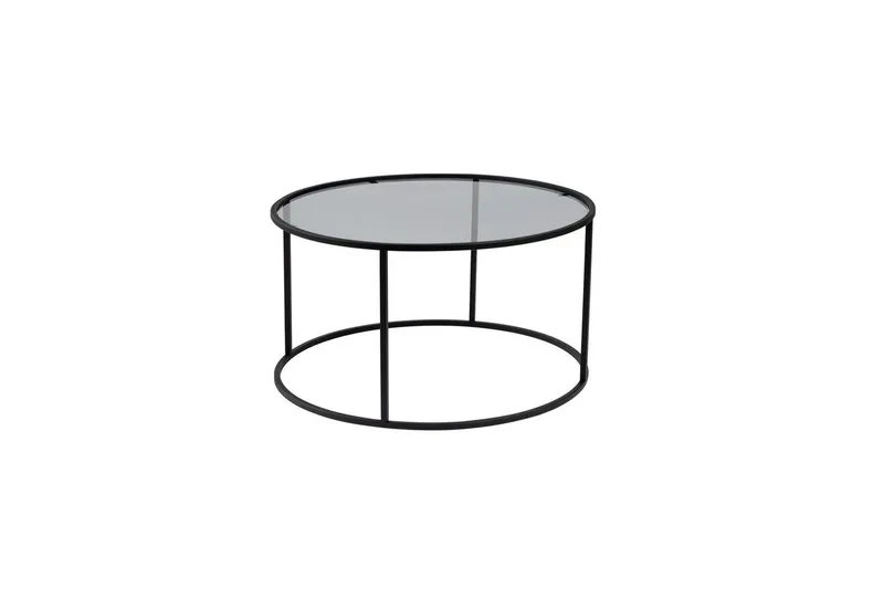 Sofabord Rikiya Svart Grå, Svart Grå