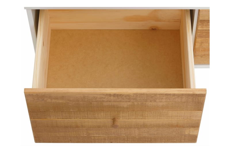 Ronith Sofabord 100 cm - Hvit/Natur - Møbler - Bord - Sofabord