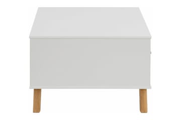 Ronith Sofabord 100 cm - Hvit/Natur - Møbler - Bord - Sofabord