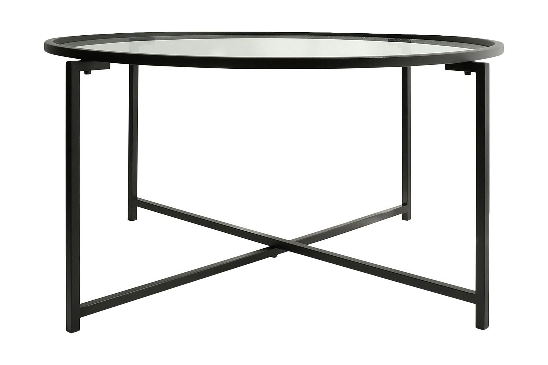 Rowman Sofabord 83 cm Rundt - Svart