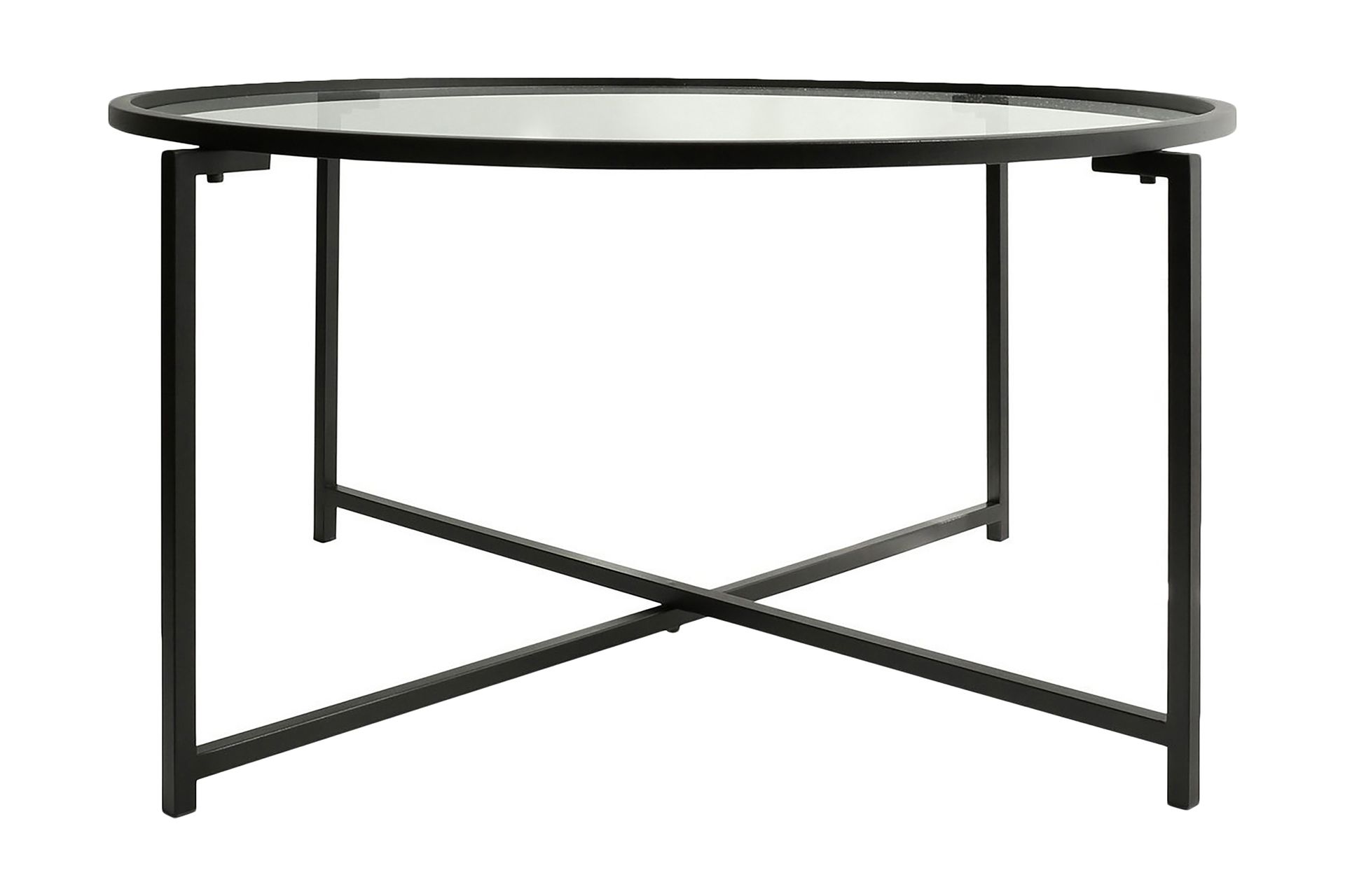 Rowman Sofabord 83 cm Rundt - Svart - Møbler - Bord - Sofabord