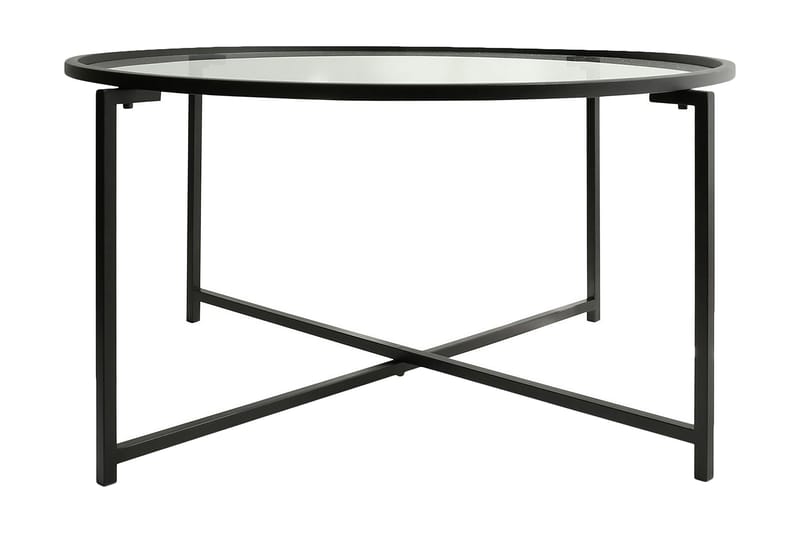 Rowman Sofabord 83 cm Rundt - Svart - Møbler - Bord - Sofabord
