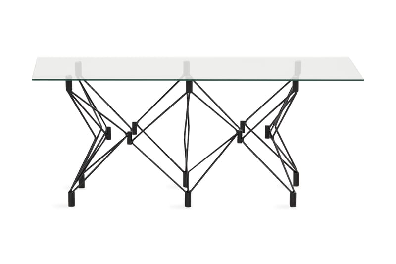 Roxbury Sofabord 120 cm - Transparent/Svart - Møbler - Bord - Sofabord