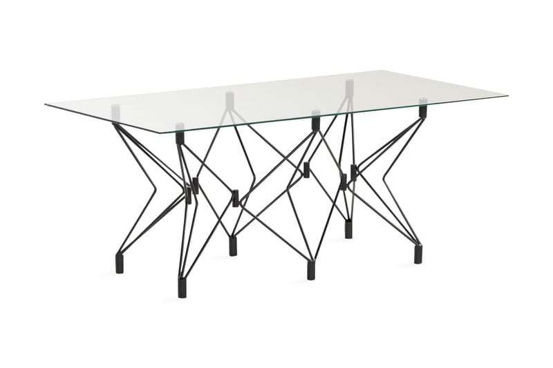 Roxbury Sofabord 120 cm - Transparent/Svart - Møbler - Bord - Sofabord