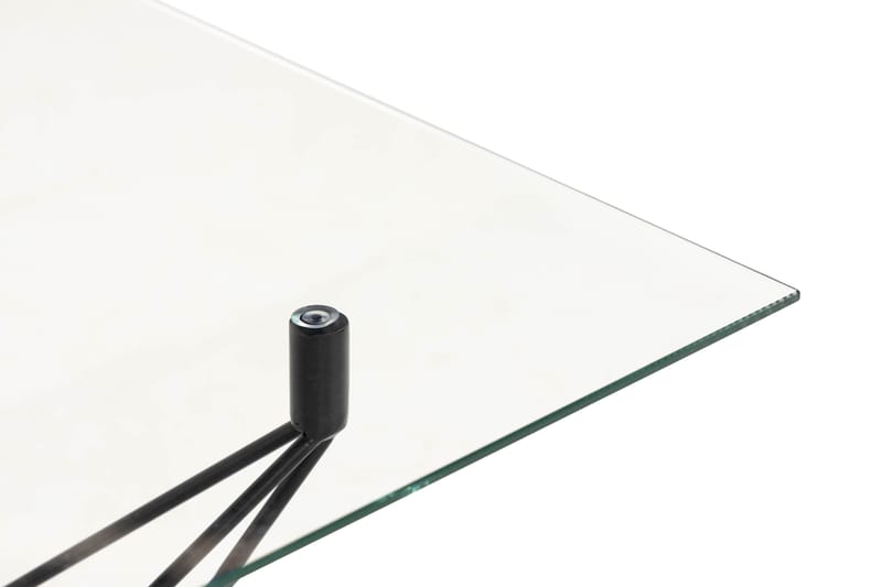 Roxbury Sofabord 120 cm - Transparent/Svart - Sofabord