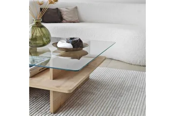 Sofabord Rubby Kvadrat Sudamal / Transparent - Sudamal / Transparent - Møbler - Bord - Sofabord