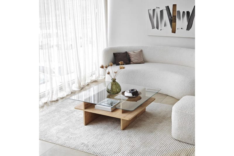 Sofabord Rubby Kvadrat Sudamal / Transparent - Sudamal / Transparent - Møbler - Bord - Sofabord