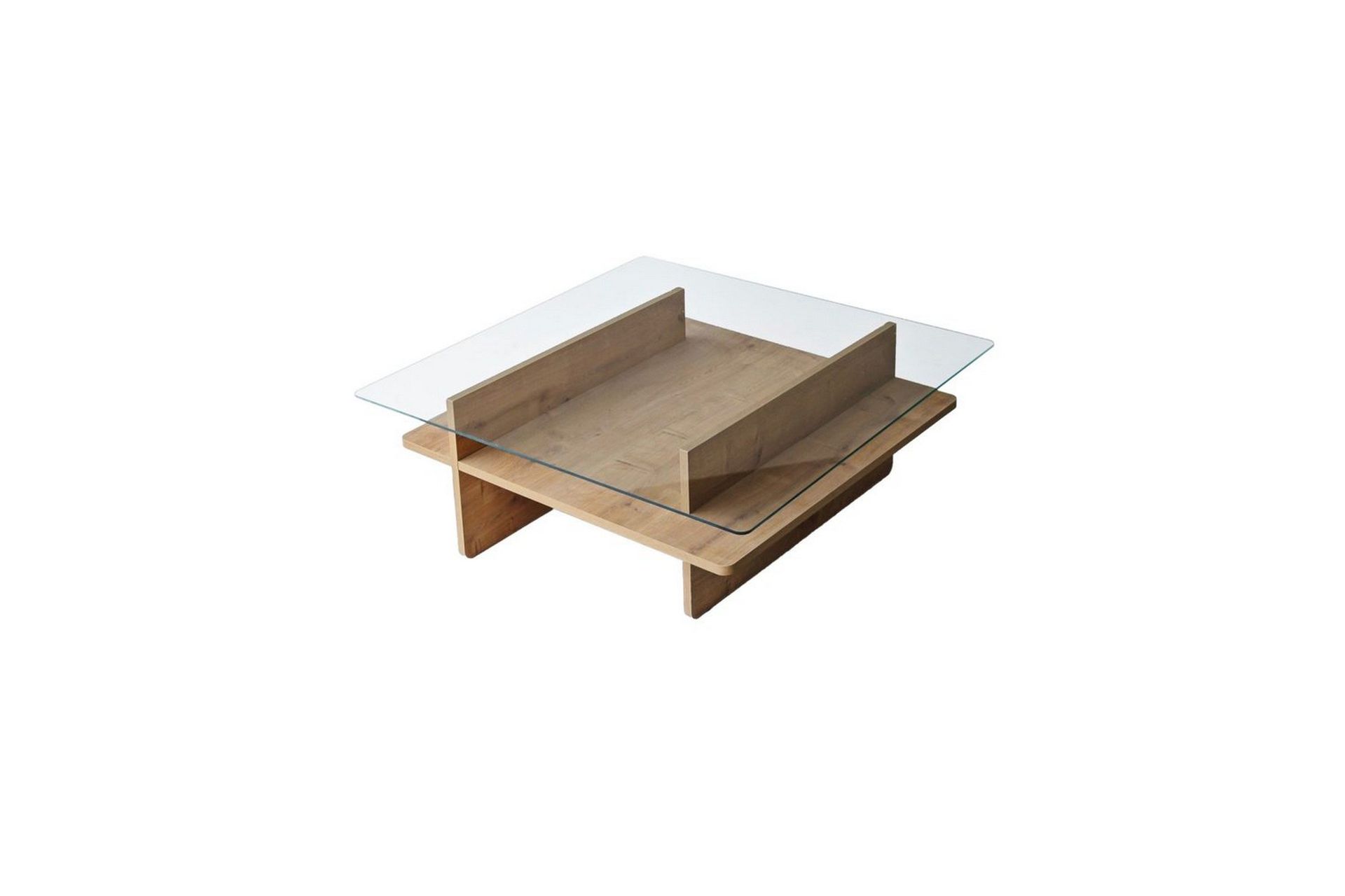 Sofabord Rubby Kvadrat Sudamal / Transparent - Sudamal / Transparent