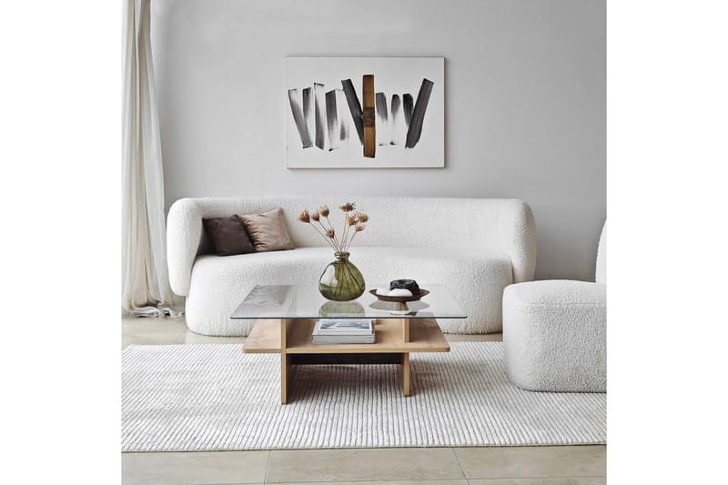 Sofabord Rubby Kvadrat Sudamal / Transparent - Sudamal / Transparent - Møbler - Bord - Sofabord