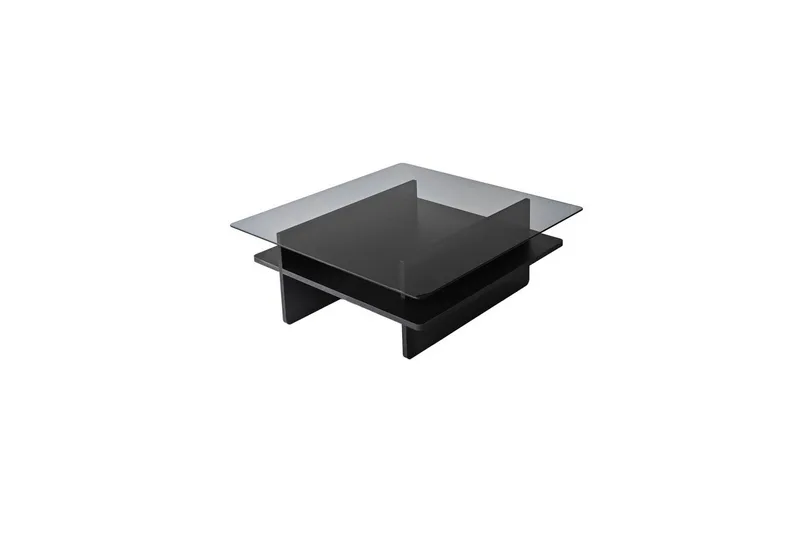 Sofabord Rubby Kvadrat Svart / Røyk - Svart / Røyk - Møbler - Bord - Sofabord