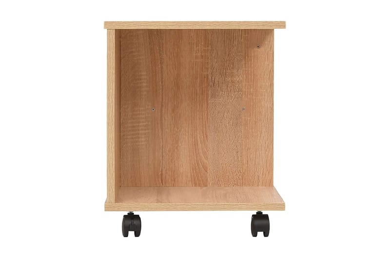 Rullende hylle 50x35x42 cm eik - Møbler - Bord - Sofabord