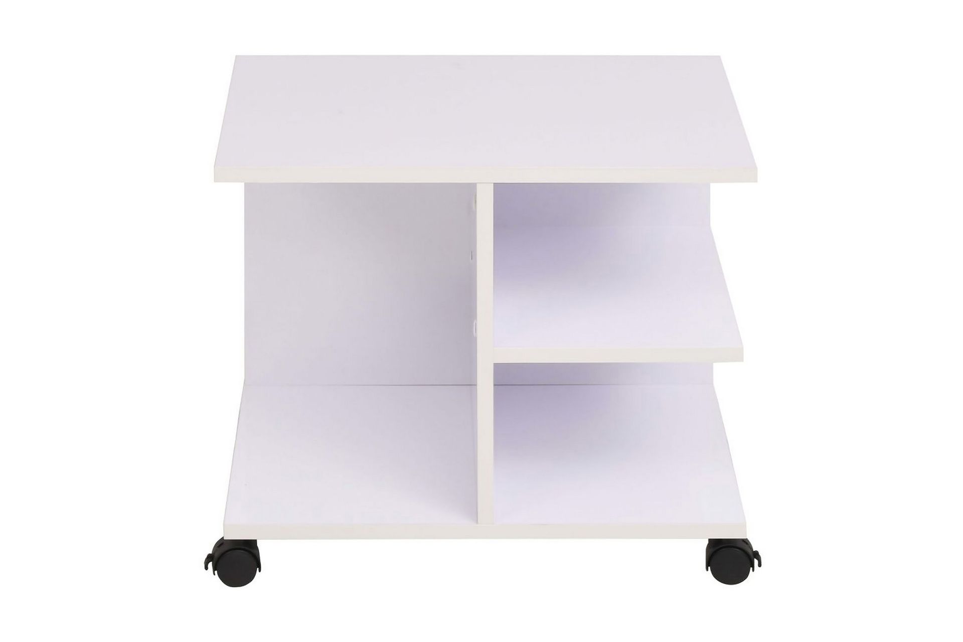 Rullende hylle 50x35x42 cm hvit - Møbler - Bord - Sofabord