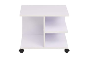Rullende hylle 50x35x42 cm hvit - Møbler - Bord - Sofabord