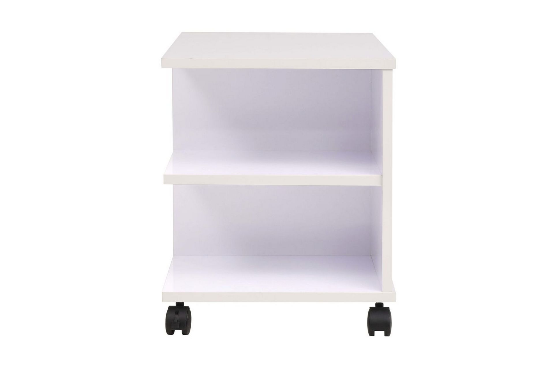 Rullende hylle 50x35x42 cm hvit - Møbler - Bord - Sofabord