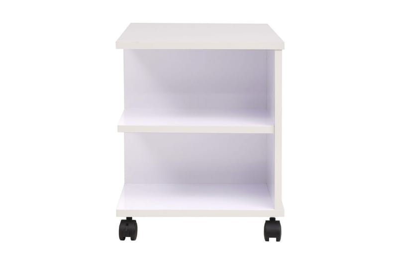 Rullende hylle 50x35x42 cm hvit - Møbler - Bord - Sofabord