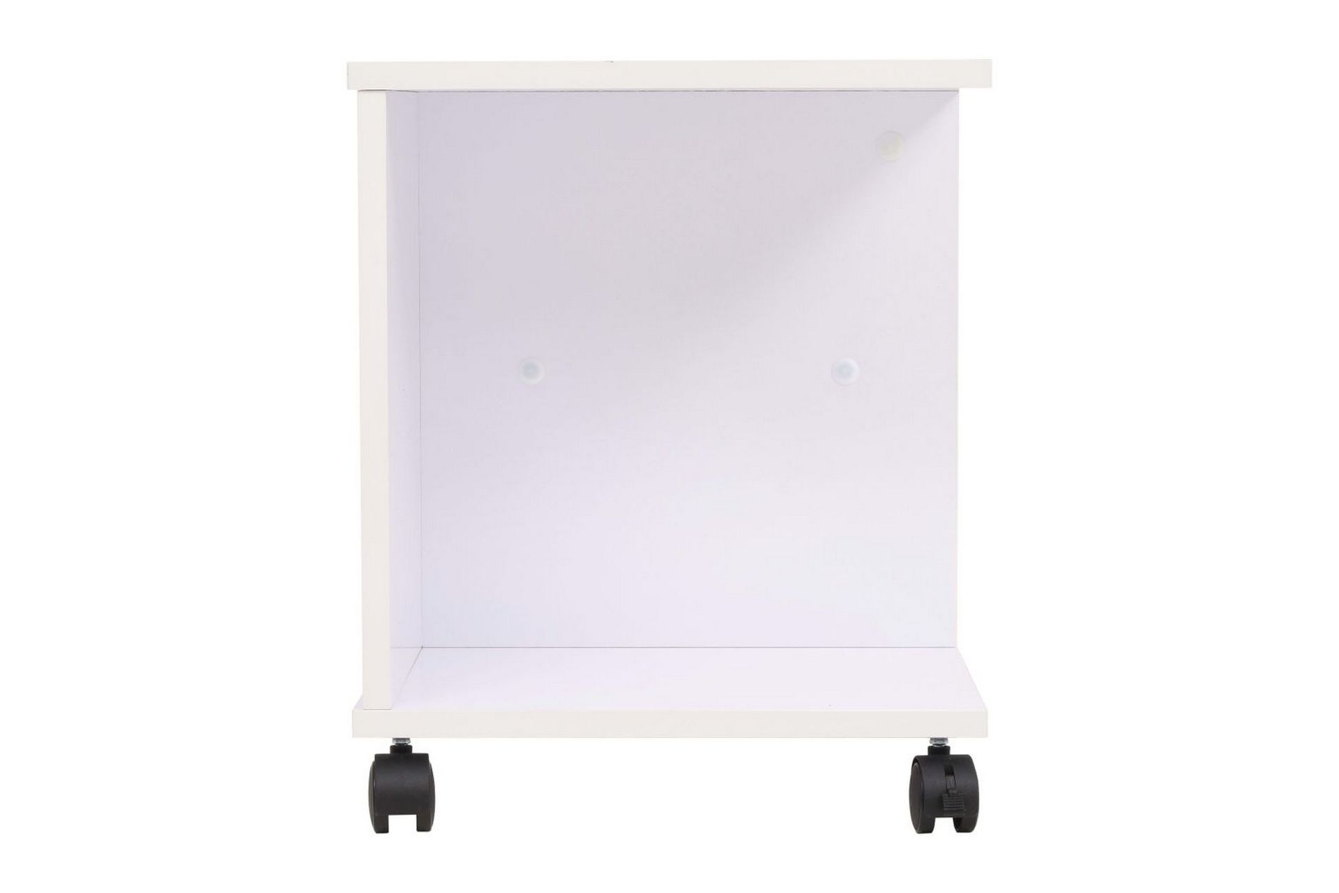 Rullende hylle 50x35x42 cm hvit - Møbler - Bord - Sofabord