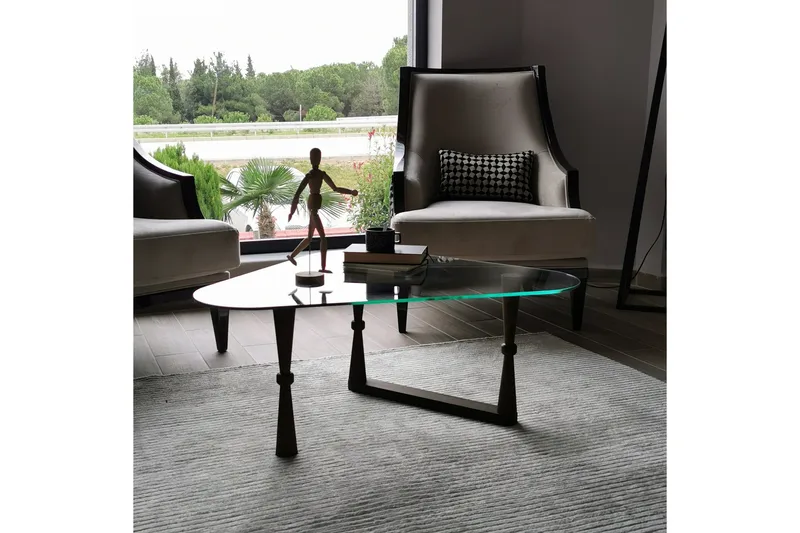 Sabani Sofabord 96 cm Trekantete - Valnøttbrun - Møbler - Bord - Sofabord