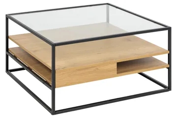 Sakila Sofabord 80x80 cm - Transparent - Møbler - Bord - Sofabord