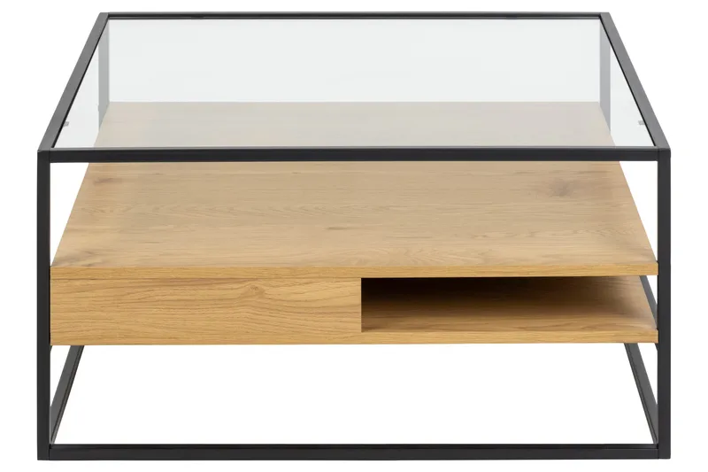 Sakila Sofabord 80x80 cm - Transparent - Møbler - Bord - Sofabord