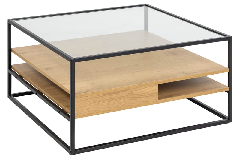 Sakila Sofabord 80x80 cm - Transparent - Møbler - Bord - Sofabord