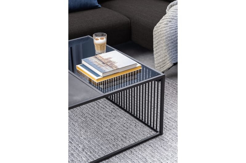 Saklani Sofabord 80x80 cm - Sort - Møbler - Bord - Sofabord