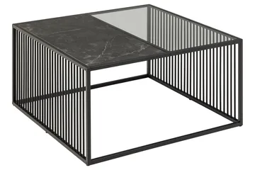 Saklani Sofabord 80x80 cm - Sort - Møbler - Bord - Sofabord
