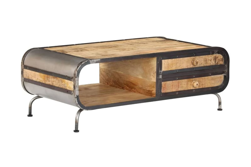 Salongbord 100x50x35 cm heltre mango - Møbler - Bord - Sofabord
