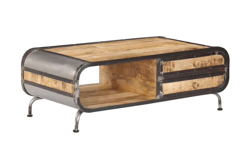 Salongbord 100x50x35 cm heltre mango - Møbler - Bord - Sofabord