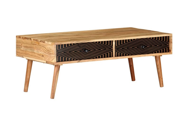 Salongbord 100x50x39 cm heltre akasie - Brun - Møbler - Bord - Sofabord