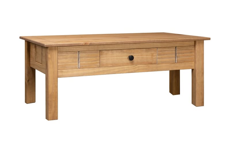 Salongbord 100x60x45 cm heltre furu Panama Range - Brun - Møbler - Bord - Sofabord