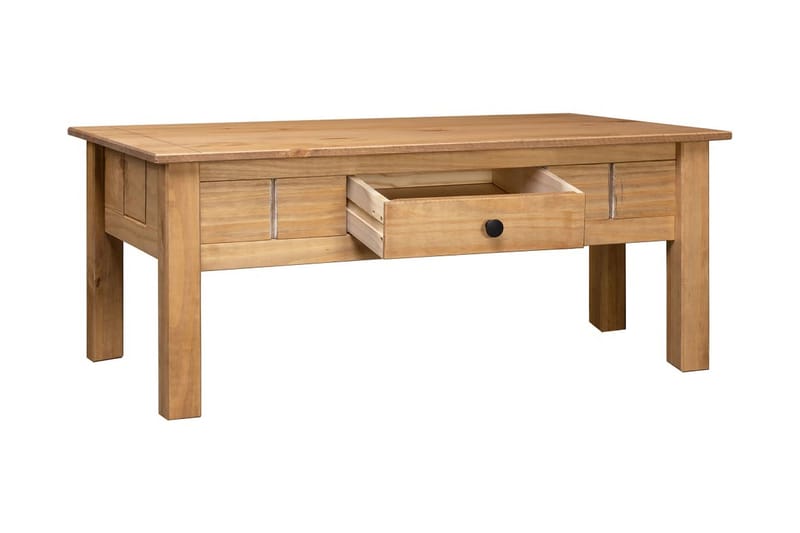 Salongbord 100x60x45 cm heltre furu Panama Range - Brun - Møbler - Bord - Sofabord