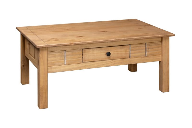 Salongbord 100x60x45 cm heltre furu Panama Range - Brun - Møbler - Bord - Sofabord