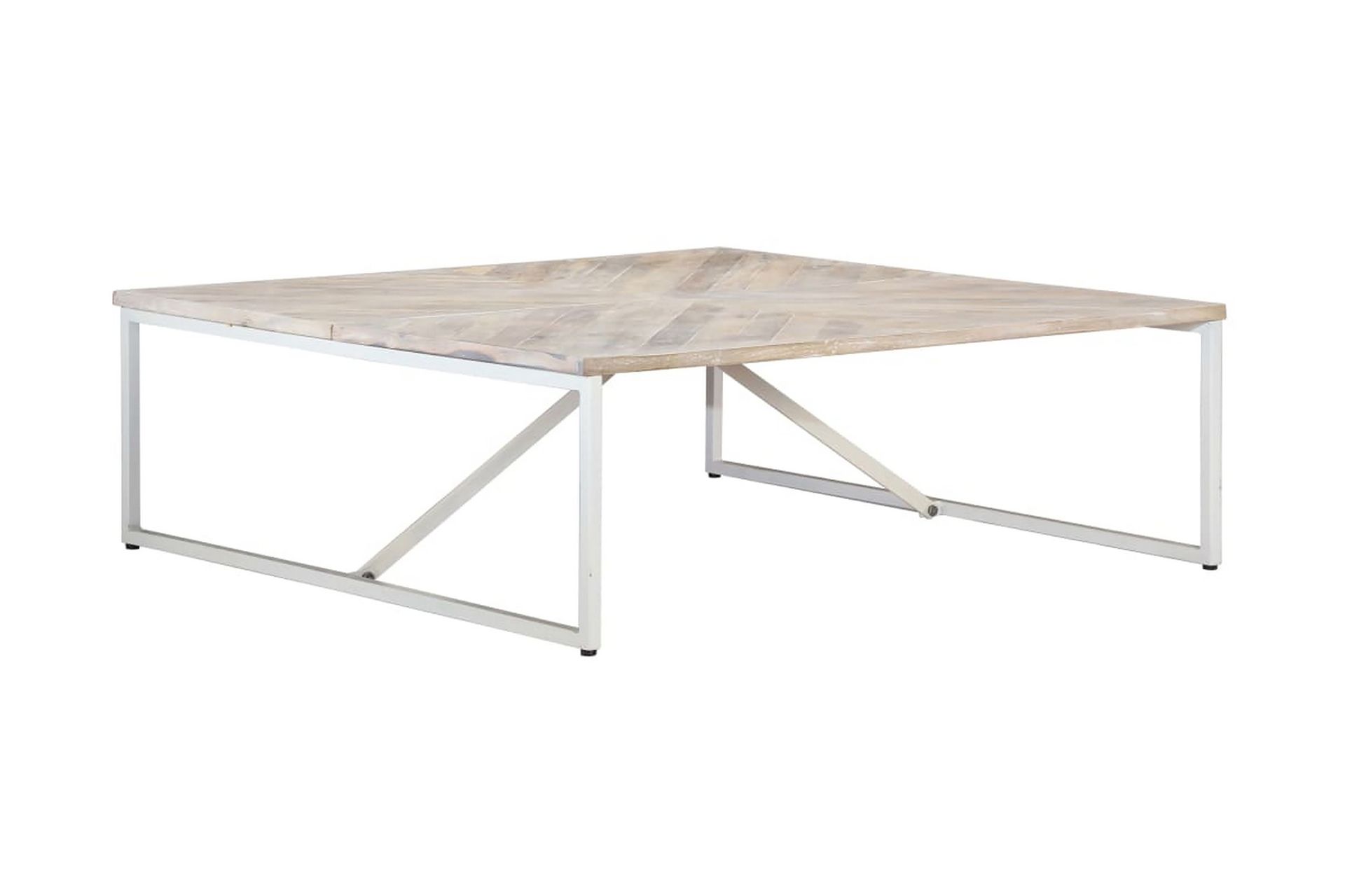Salongbord 110x110x36 cm heltre mango - Møbler - Bord - Sofabord