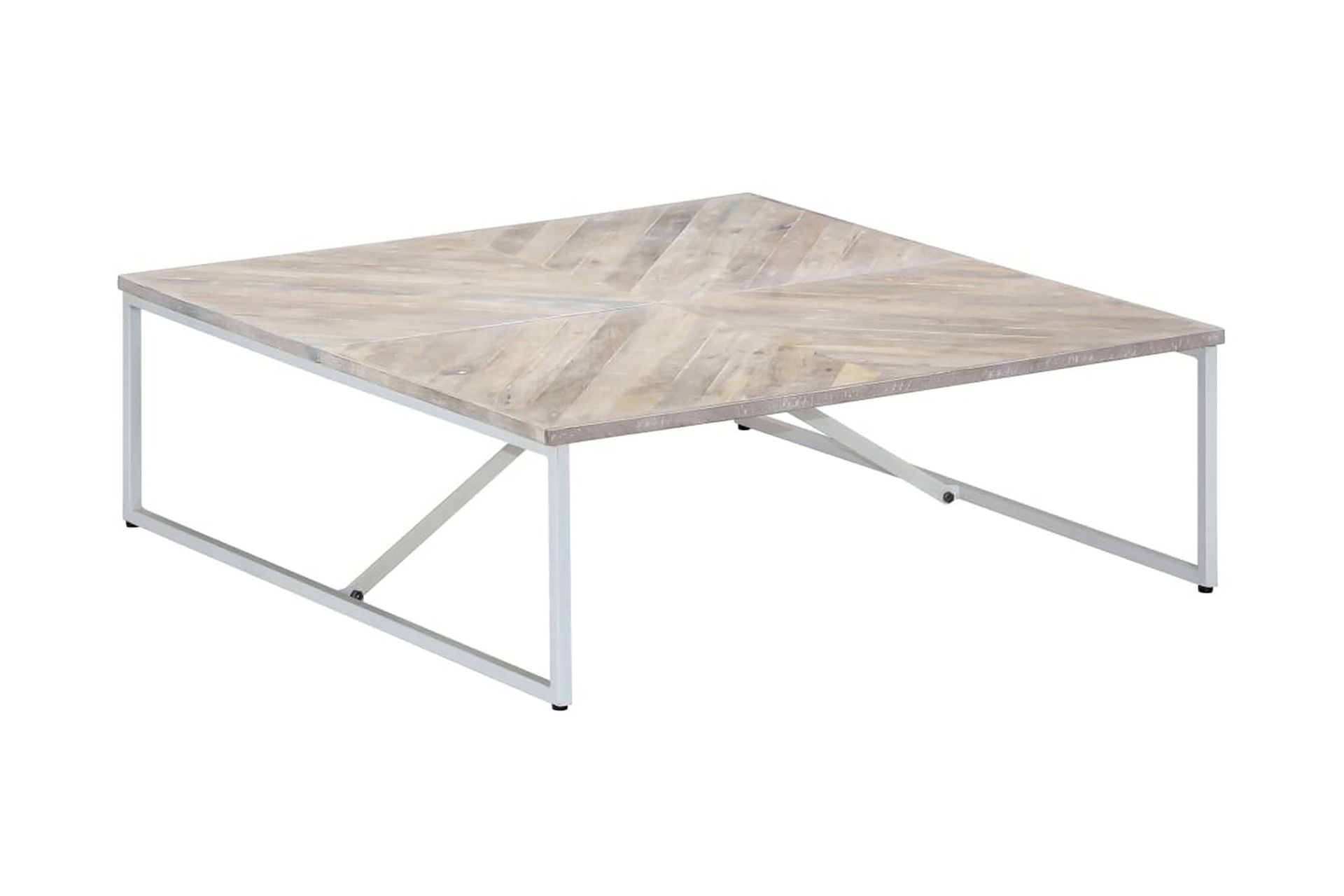 Salongbord 110x110x36 cm heltre mango - Møbler - Bord - Sofabord