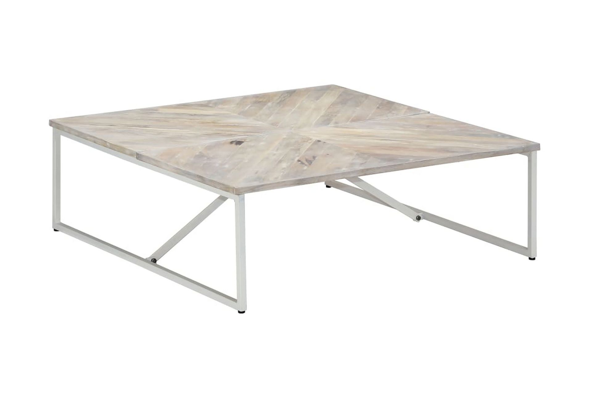 Salongbord 110x110x36 cm heltre mango - Møbler - Bord - Sofabord