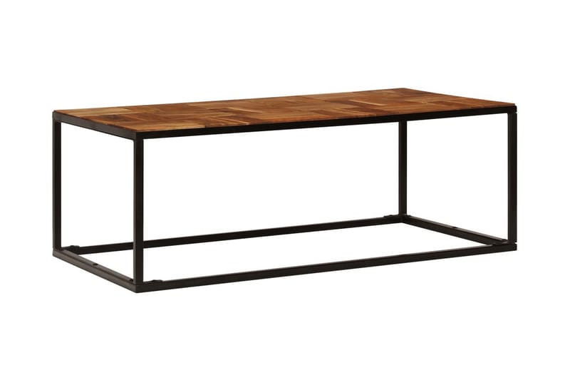 Salongbord 110x40x60 cm heltre akasie og stål - Møbler - Bord - Sofabord