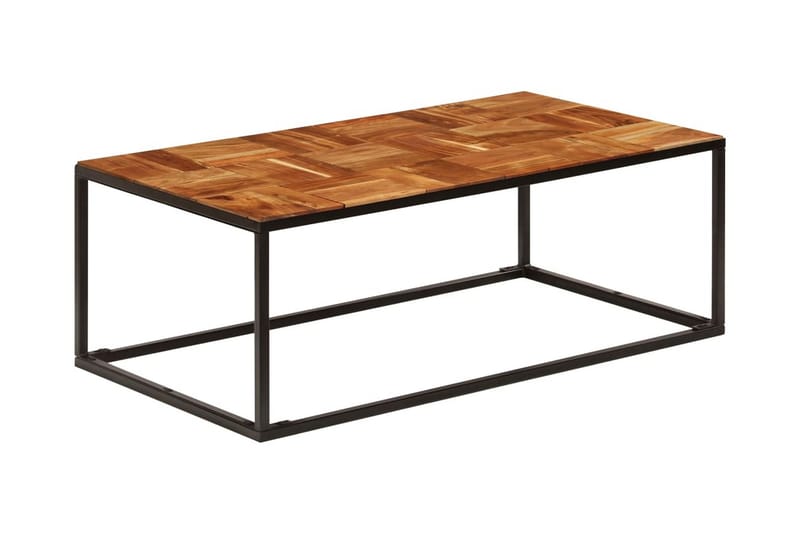 Salongbord 110x40x60 cm heltre akasie og stål - Møbler - Bord - Sofabord