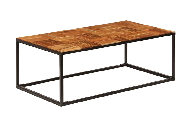 Salongbord 110x40x60 cm heltre akasie og stål - Møbler - Bord - Sofabord
