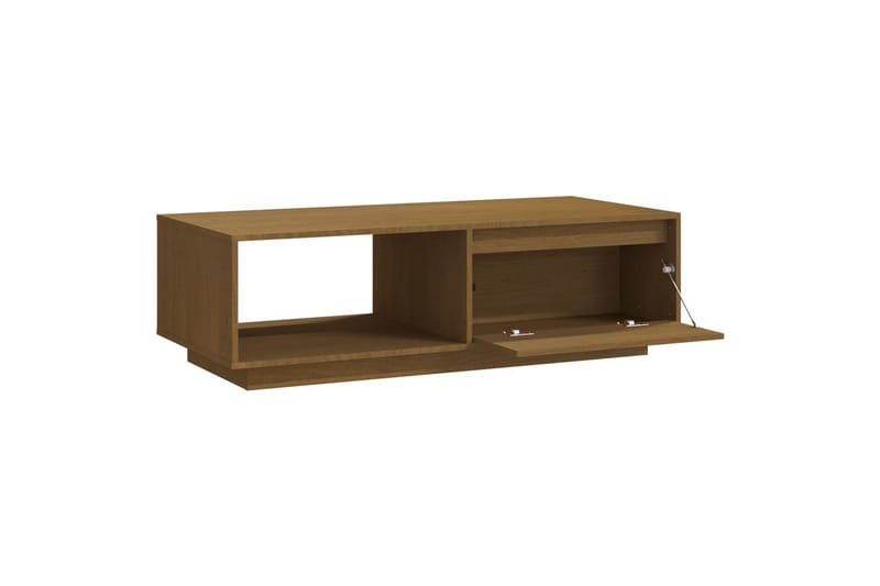 Salongbord 110x50x33,5 cm heltre furu honningbrun - Brun - Møbler - Bord - Sofabord