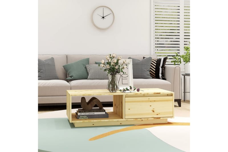 Salongbord 110x50x33,5 cm heltre gran - Brun - Møbler - Bord - Sofabord