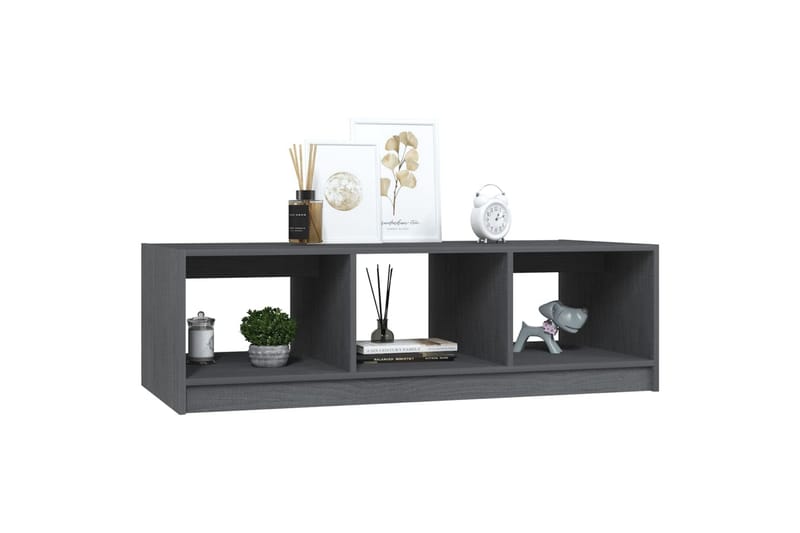 Salongbord 110x50x34 cm heltre furu grå - Grå - Møbler - Bord - Sofabord