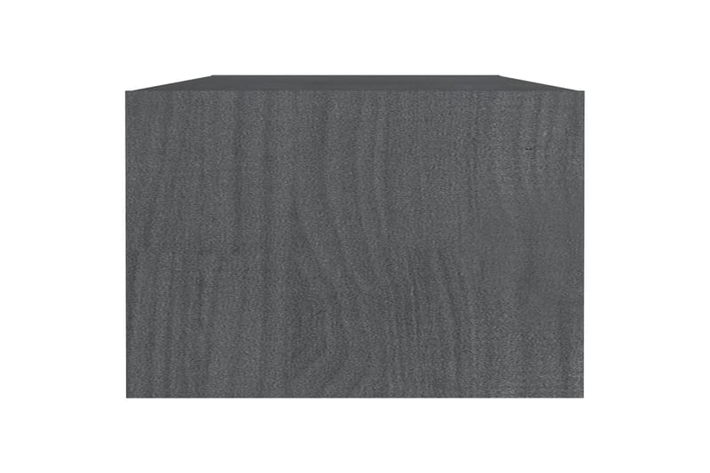 Salongbord 110x50x34 cm heltre furu grå - Grå - Sofabord