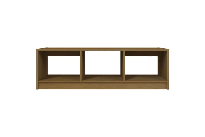 Salongbord 110x50x34 cm heltre furu honningbrun - Brun - Møbler - Bord - Sofabord
