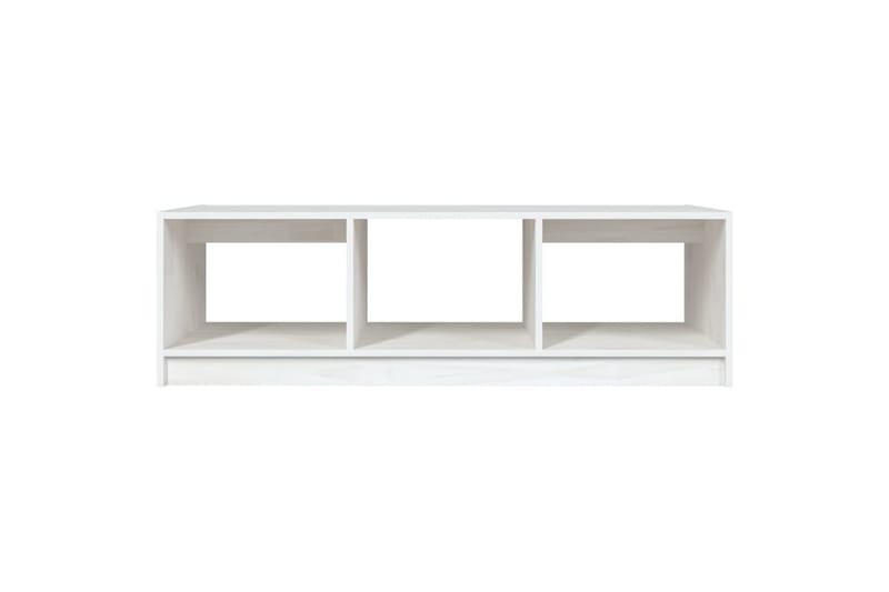 Salongbord 110x50x34 cm heltre furu hvit - Hvit - Sofabord