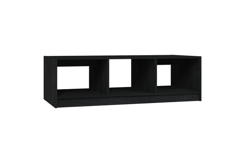 Salongbord 110x50x34 cm heltre furu svart - Svart - Møbler - Bord - Sofabord